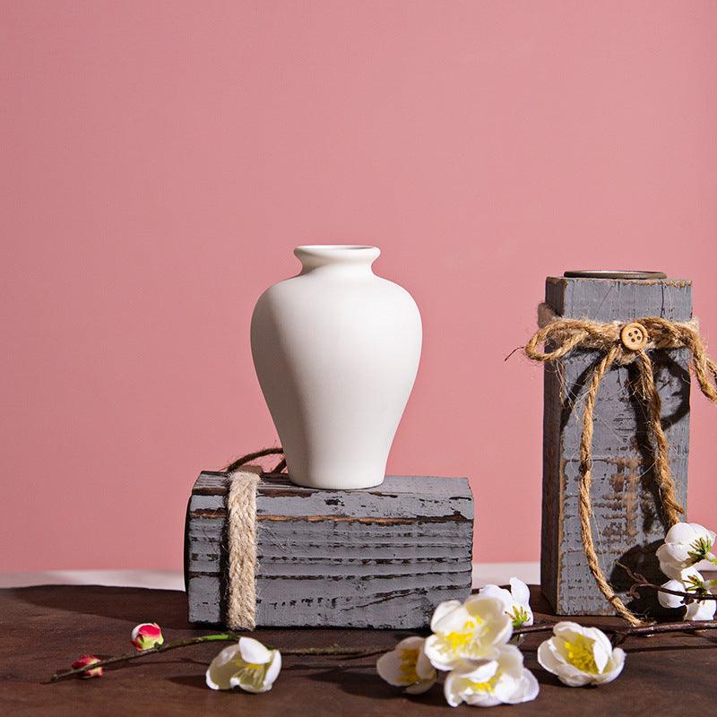 Ins Flower Decoration Ceramic Small Vase - Pacisia