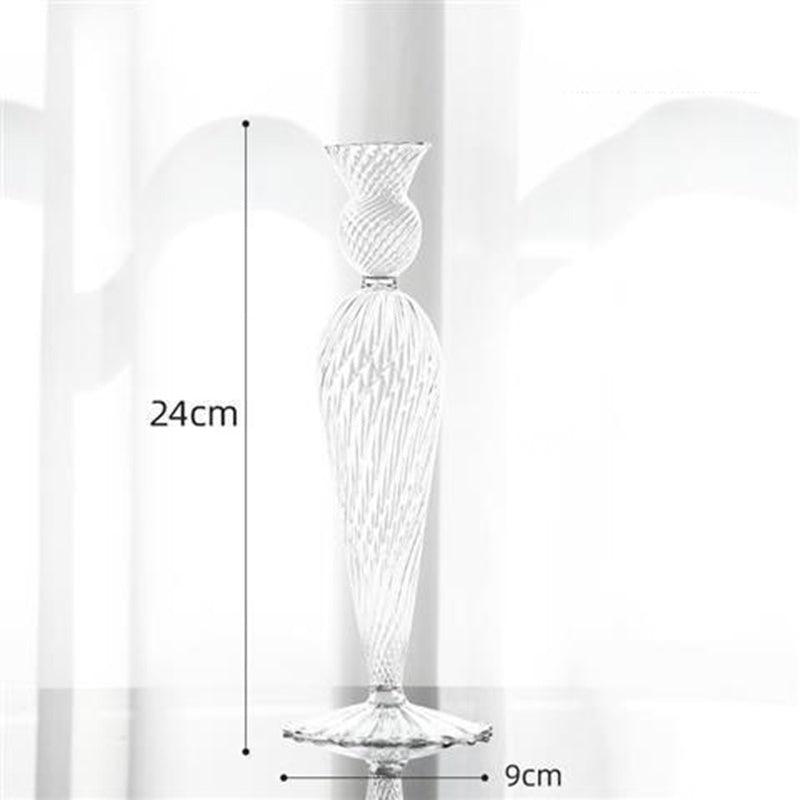 Ins Home Decoration Glass Candle Holder Vase Props - Pacisia