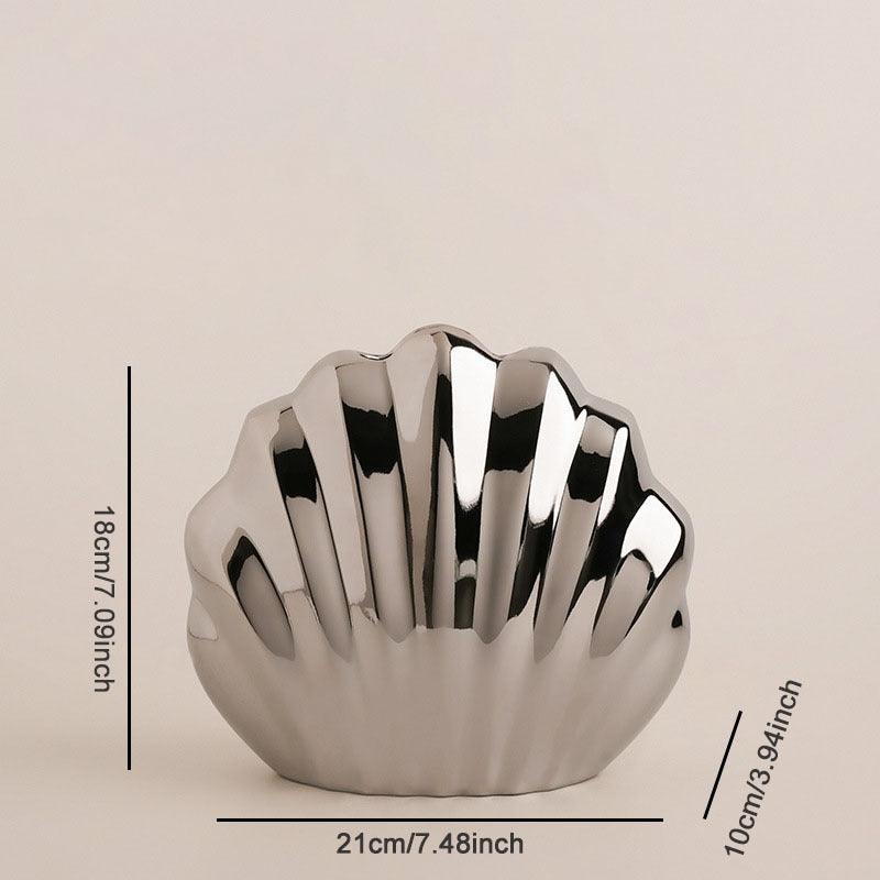 Ins Wind Shell Ceramic Vase Ornaments - Pacisia