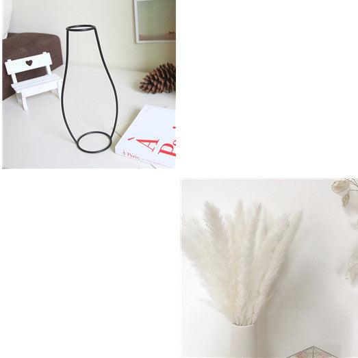 Ins Wire Vase Flower Arrangement Wrought Iron Nordic Creative Ornaments - Pacisia