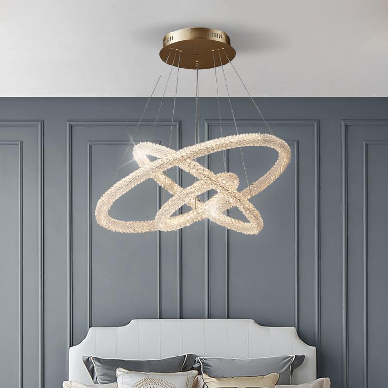 Internet Celebrity Ring Lamp Crystal Chandelier - Pacisia