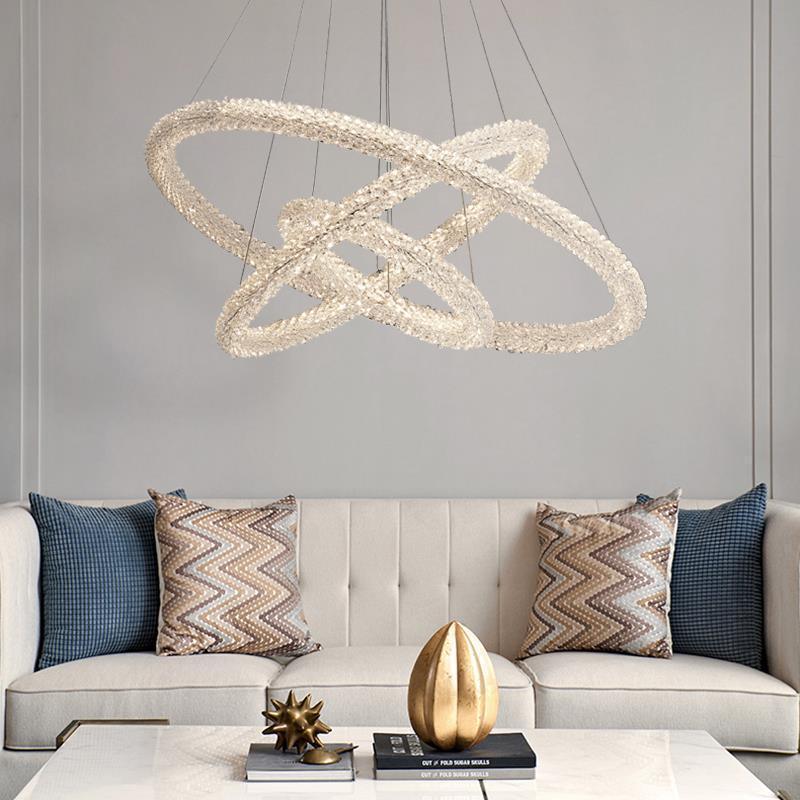 Internet Celebrity Ring Lamp Crystal Chandelier - Pacisia