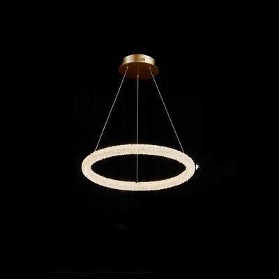 Internet Celebrity Ring Lamp Crystal Chandelier - Pacisia