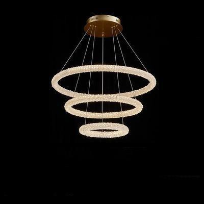 Internet Celebrity Ring Lamp Crystal Chandelier - Pacisia