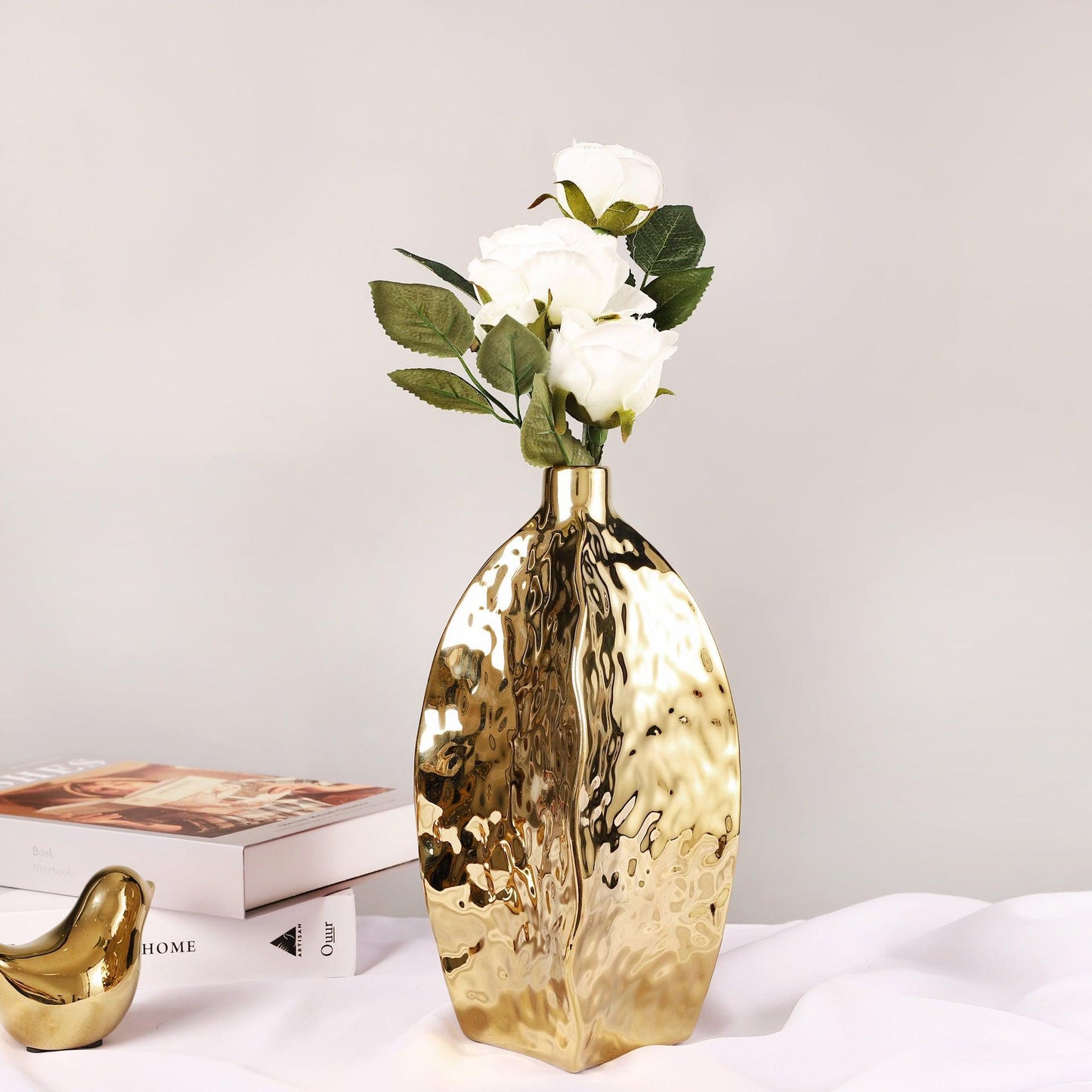 Irregular Creative Ceramic Vase Home Flower Arrangement Ornaments - Pacisia