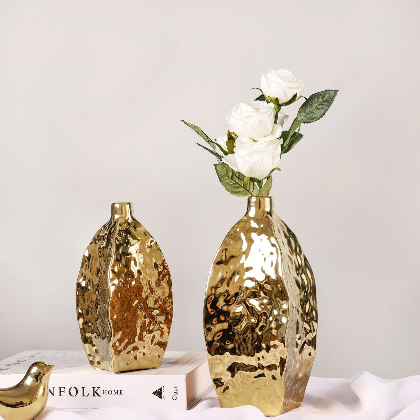 Irregular Creative Ceramic Vase Home Flower Arrangement Ornaments - Pacisia