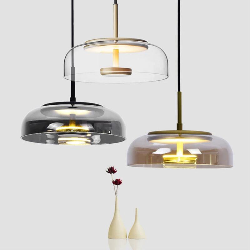 Italian Minimalist Ashtray Glass Bedroom Bedside Chandelier - Pacisia