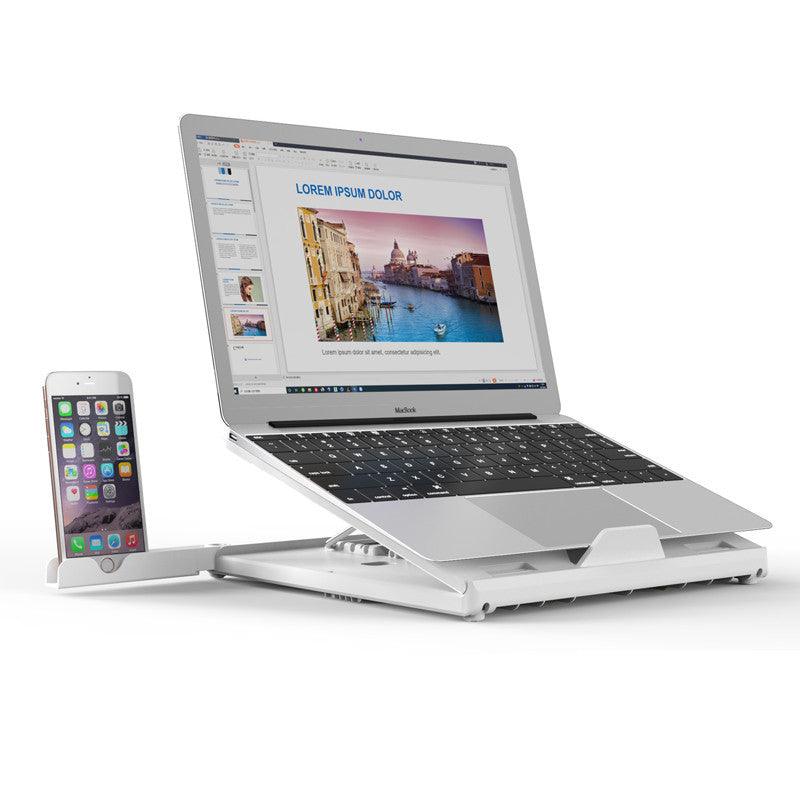 Laptop Stand Adjustable Notebook Riser Aluminium Foldable Portable Computer Stand for Desk - Pacisia