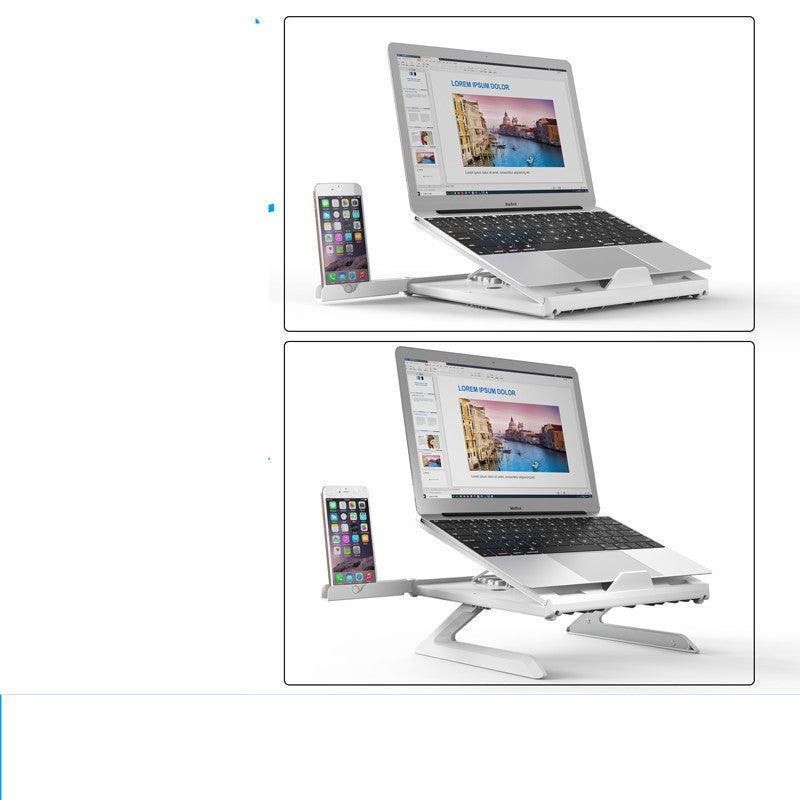 Laptop Stand Adjustable Notebook Riser Aluminium Foldable Portable Computer Stand for Desk - Pacisia