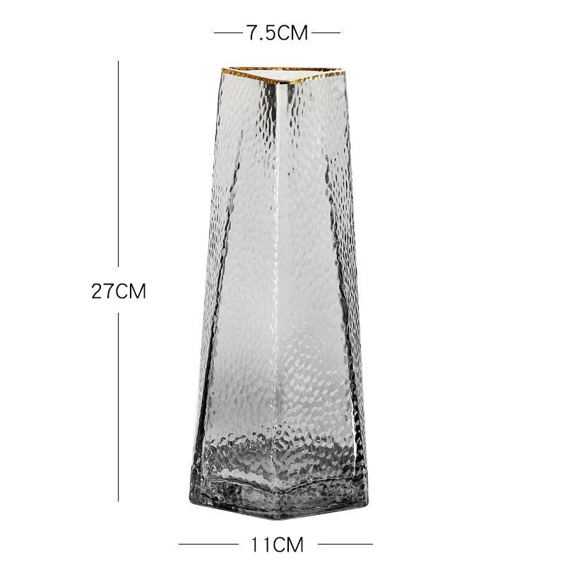 Light Luxury Glass Vase Transparent Creative Simplicity - Pacisia