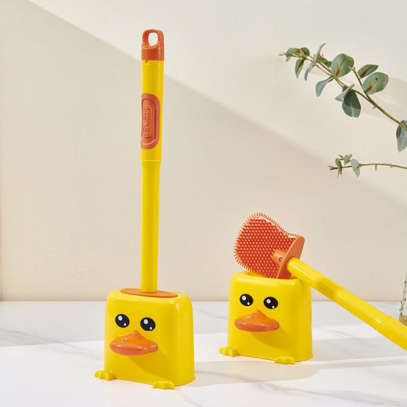 Little Yellow Duck Toilet Brush No Dead Angle Toilet Cleaning - Pacisia