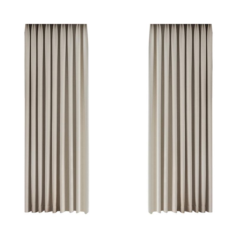 Living Room Bedroom Wheat Grain Solid Color Curtains - Pacisia