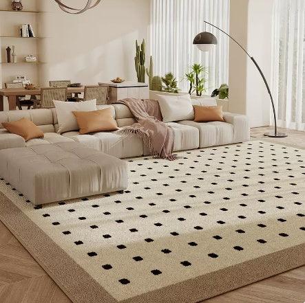 Living Room Carpet Checkerboard Bedroom Floor Cushion Sofa Coffee Table Blanket Dirt Resistant - Pacisia