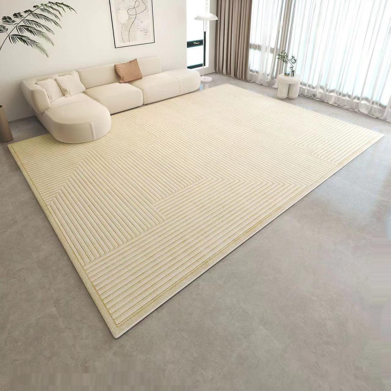 Living Room Coffee Table Simple Cream Style Carpet - Pacisia