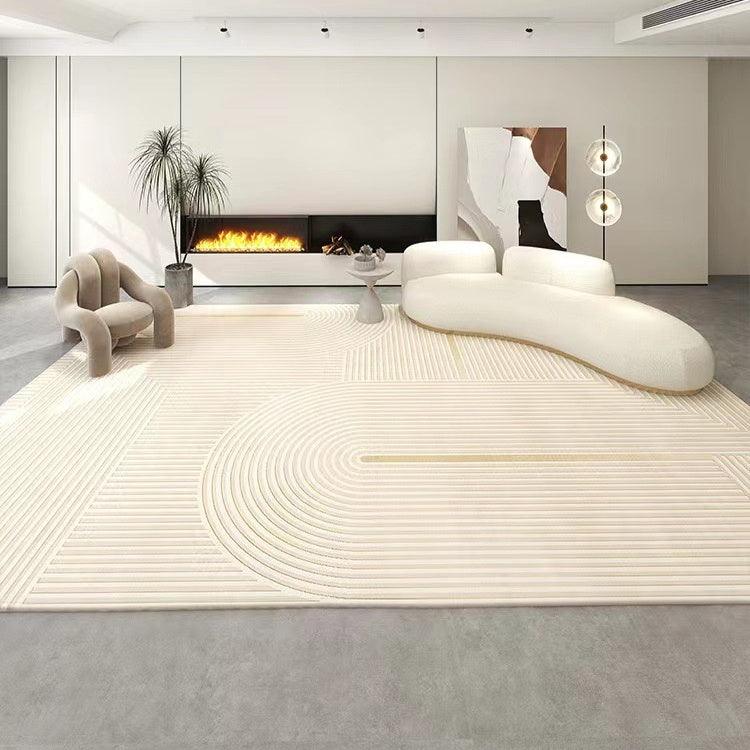 Living Room Coffee Table Simple Cream Style Carpet - Pacisia