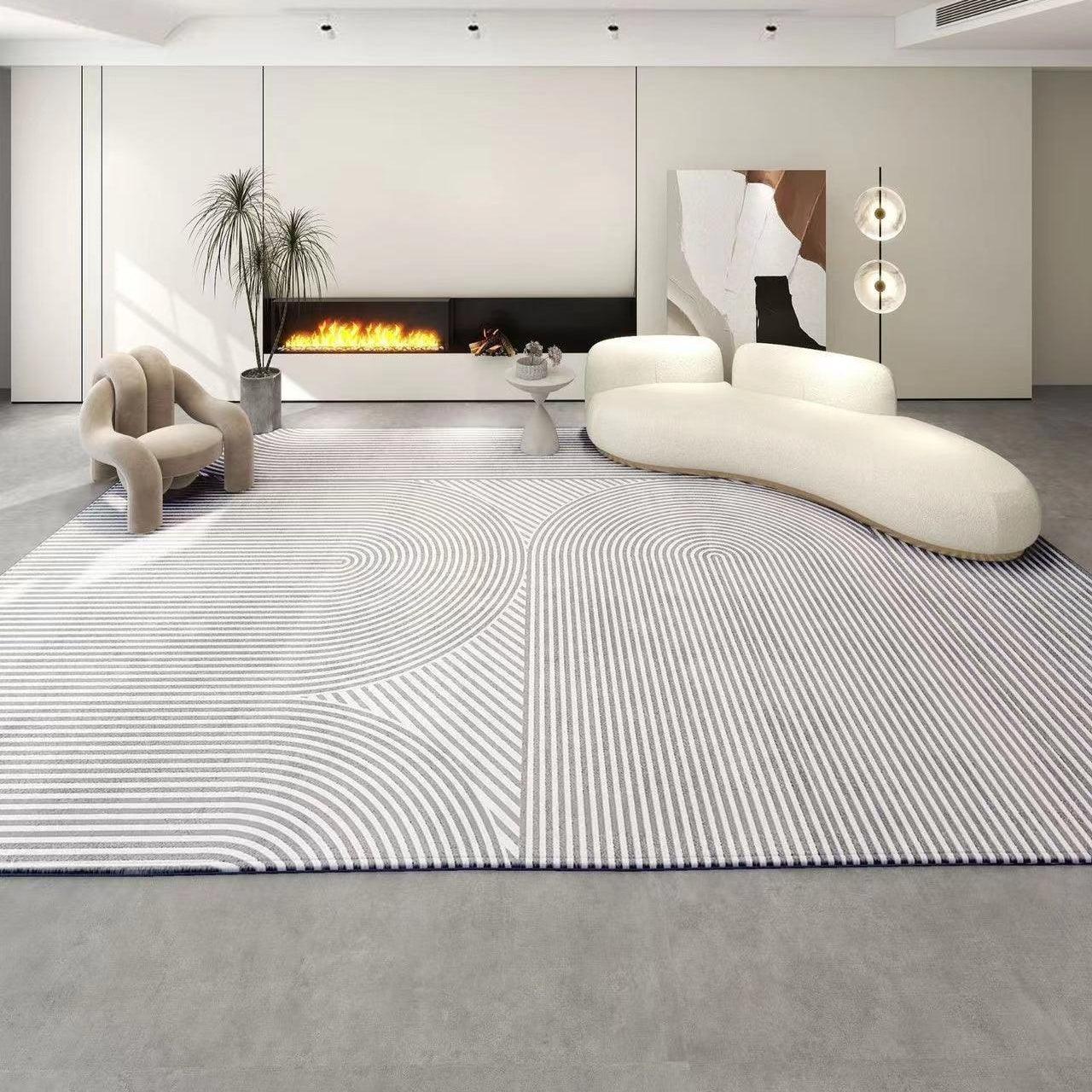 Living Room Coffee Table Simple Cream Style Carpet - Pacisia