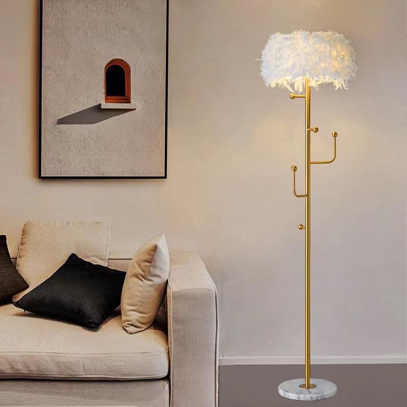Living Room Hanger Decoration Feather Floor Lamp - Pacisia