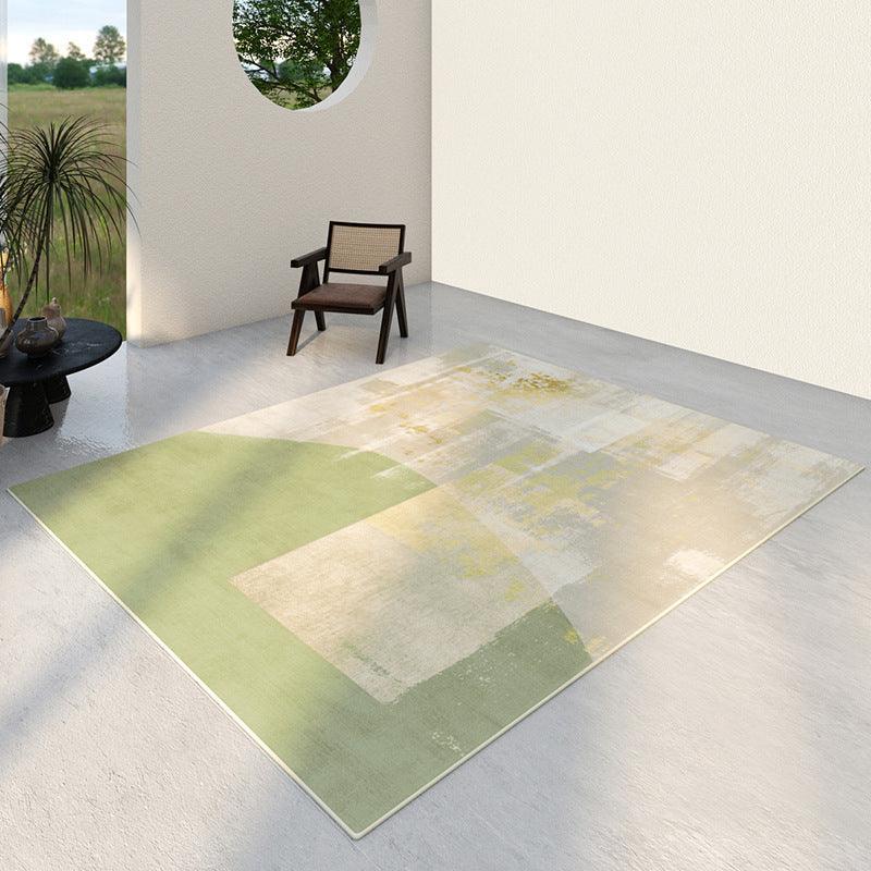 Living Room Sofa Table Carpet Household Green Abstract Loop Carpet Bedroom Bedside Blanket One Piece Dropshipping - Pacisia