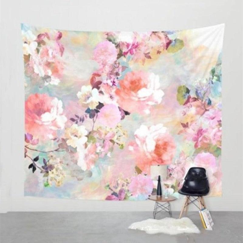 Love Of A Flower Wall Tapestry Wall Hanging Wall Decor Bedspread Blanket Curtain Throw Table Cloth Tapestries Home Decoration - Pacisia