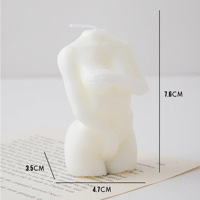 Male and Female Body Shaped Aromatherapy Candle - Handcrafted Paraffin Wax - Pacisia