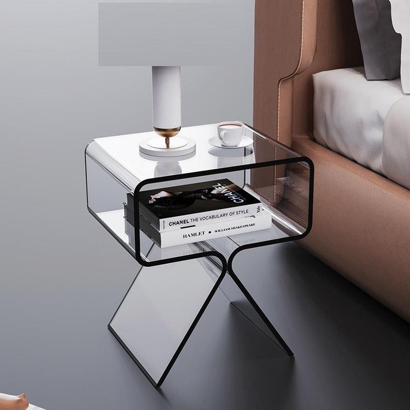 Minimalist Transparent Acrylic Side Table Sofa And Tea Table - Pacisia