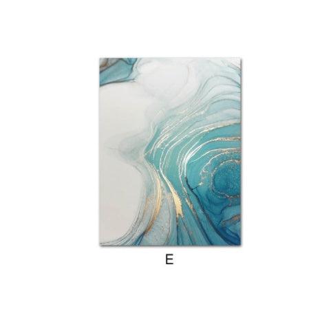 Modern Abstract Liquid Fluid Art - Canvas Wall Picture for Living Room Decor - Pacisia
