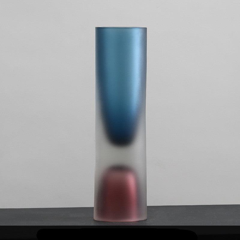 Modern And Simple Double Hollow Glass Vase Decoration Model Room - Pacisia