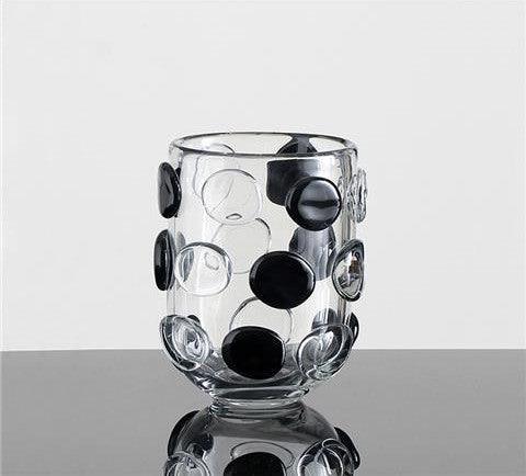 Modern And Simple Hand-made Black And White Light Luxury Glass Vase - Pacisia