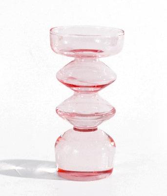 Modern Glass Bubble Vase Art Colored Transparent Small Bottle Decorative Flower Pot - Pacisia