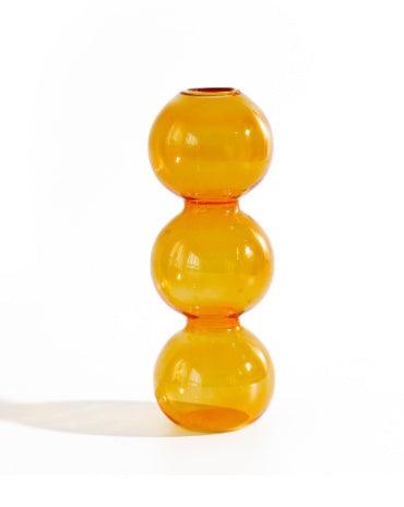 Modern Glass Bubble Vase Art Colored Transparent Small Bottle Decorative Flower Pot - Pacisia