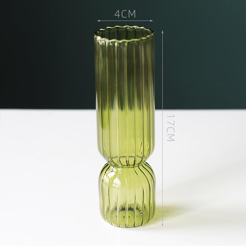 Modern Glass Vase Bubble Vase Art Colored Transparent Small Bottle Decorative Flower Pot - Pacisia