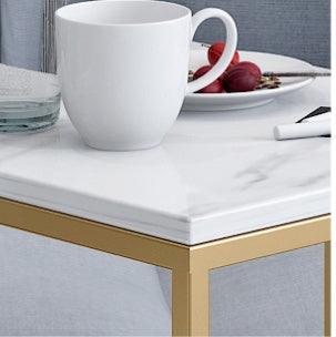 Modern Home Living Room Marble Small Coffee Table - Pacisia