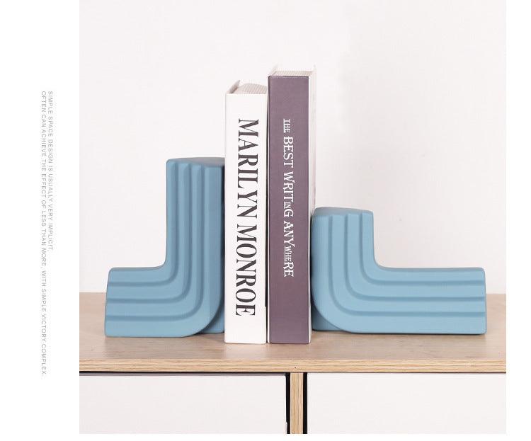 Modern Minimalist Ceramic Bookend Small Ceramic Ornaments - Pacisia