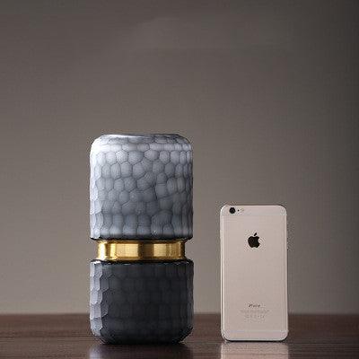 Modern Minimalist Matt Glass Vase Home Living Room Dining Room - Pacisia