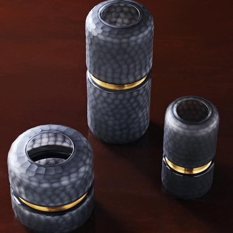 Modern Minimalist Matt Glass Vase Home Living Room Dining Room - Pacisia
