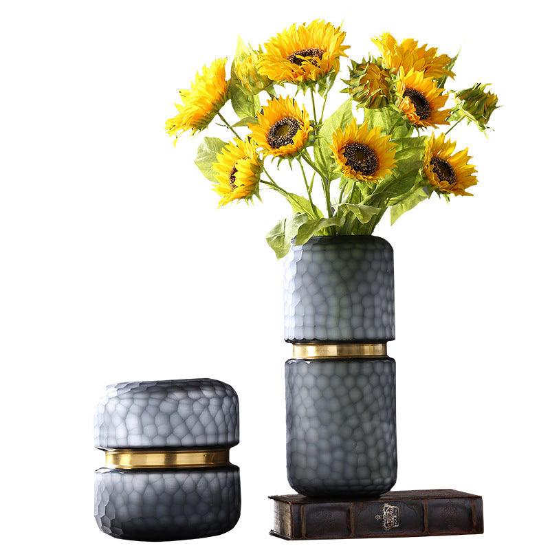 Modern Minimalist Matt Glass Vase Home Living Room Dining Room - Pacisia