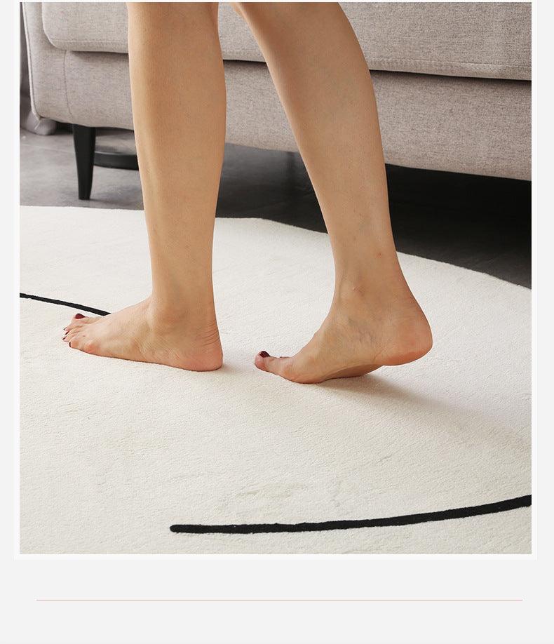 Modern Minimalist Striped Texture Plain Living Room Carpet - Pacisia