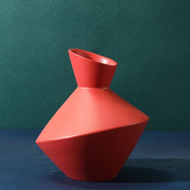 Morandi Ceramic Vase Decoration Living Room Flower Arrangement - Pacisia