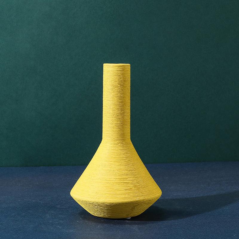 Morandi Ceramic Vase Decoration Living Room Flower Arrangement - Pacisia