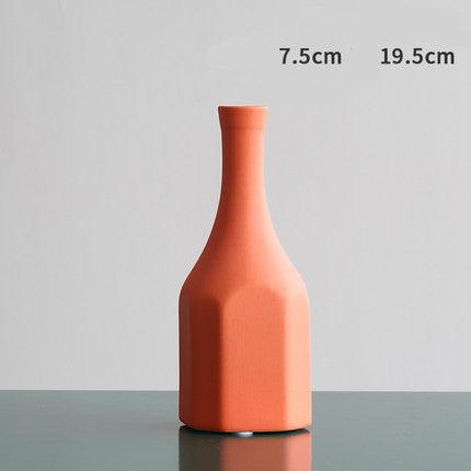 Morandi Color Nordic Style Creative Ceramic Dry Flower Vase Living Room Flower - Pacisia