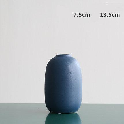 Morandi Color Nordic Style Creative Ceramic Dry Flower Vase Living Room Flower - Pacisia
