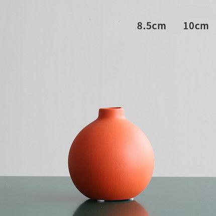 Morandi Color Nordic Style Creative Ceramic Dry Flower Vase Living Room Flower - Pacisia