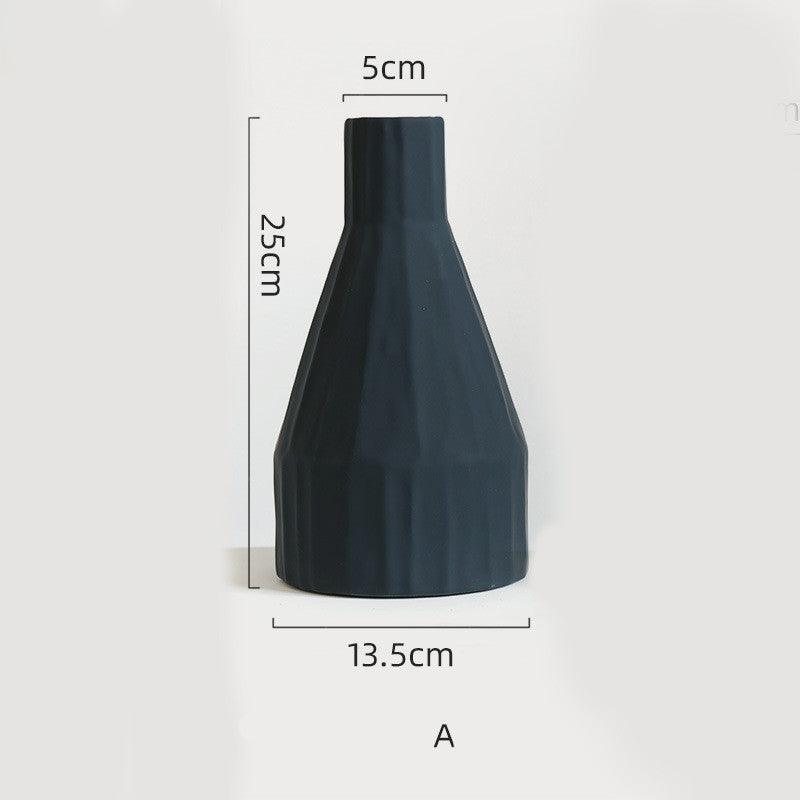 Morandi Color Nordic Style Creative Ceramic Dry Flower Vase Living Room Flower - Pacisia