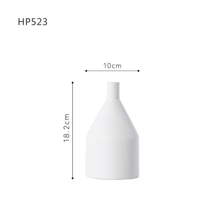 Morandi Color Nordic Style Creative Ceramic Dry Flower Vase Living Room Flower - Pacisia