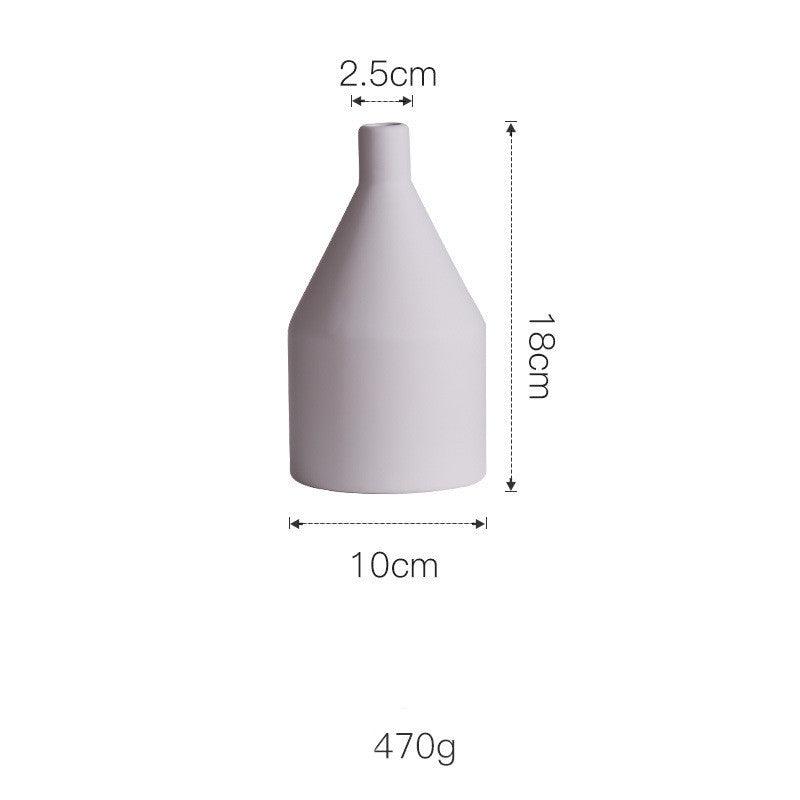Morandi Color Nordic Style Creative Ceramic Dry Flower Vase Living Room Flower - Pacisia