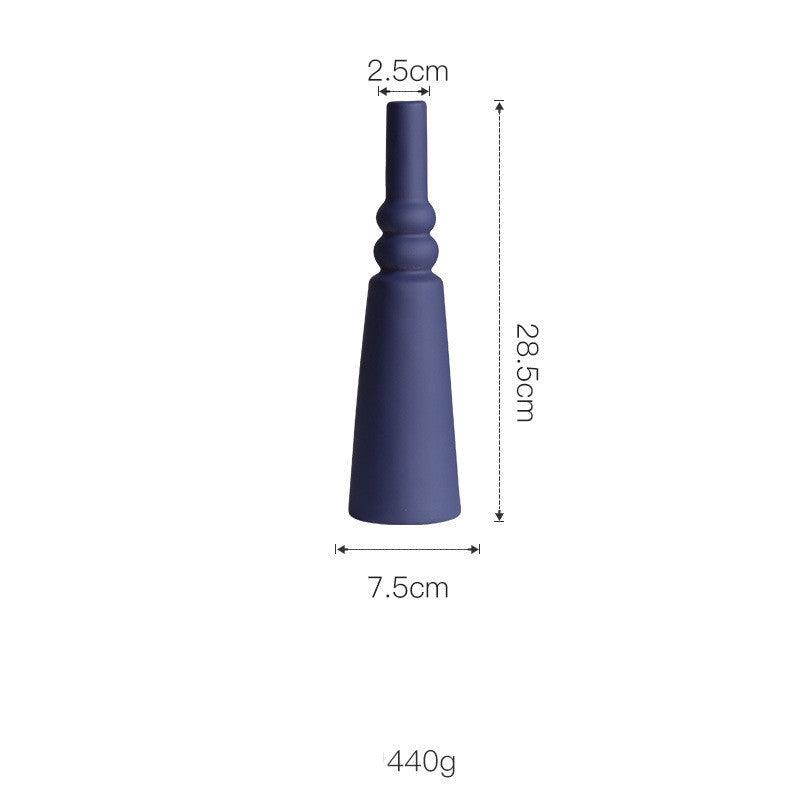 Morandi Color Nordic Style Creative Ceramic Dry Flower Vase Living Room Flower - Pacisia