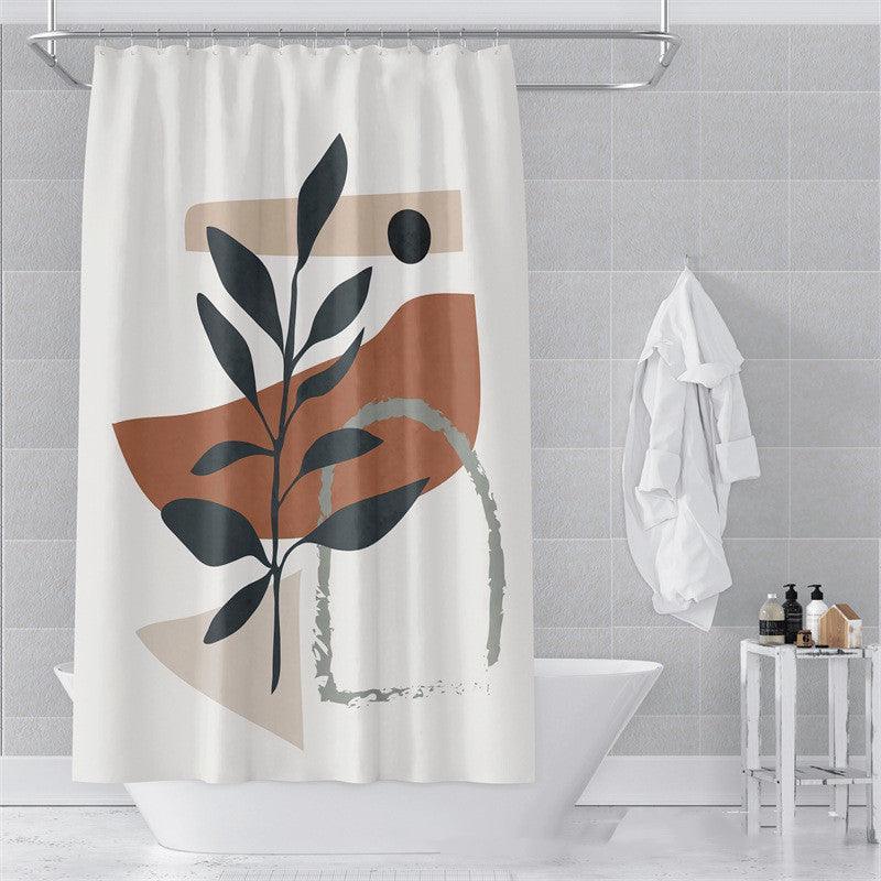 Morandi Shower Curtain Abstract Art Bathroom Bathroom - Pacisia