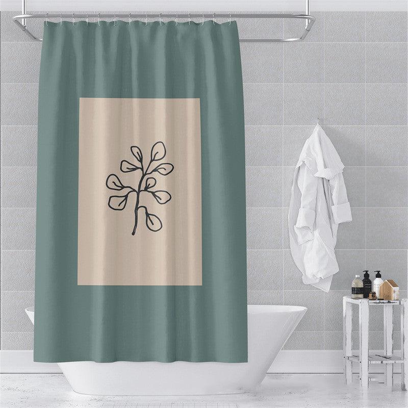 Morandi Shower Curtain Abstract Art Bathroom Bathroom - Pacisia