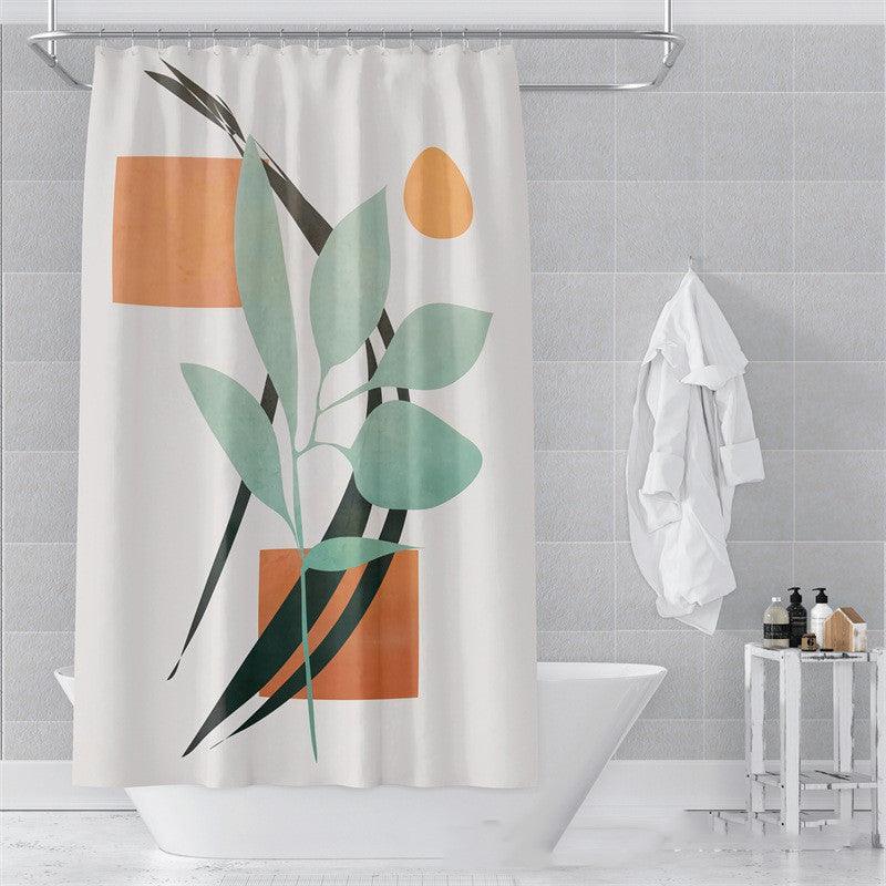Morandi Shower Curtain Abstract Art Bathroom Bathroom - Pacisia