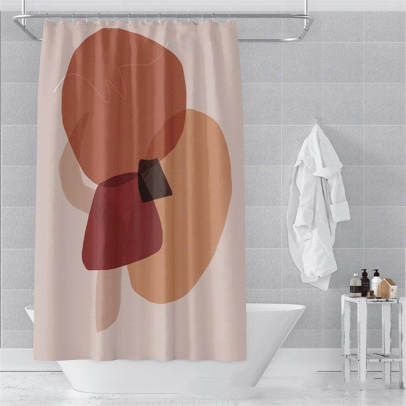 Morandi Shower Curtain Abstract Art Bathroom Bathroom - Pacisia